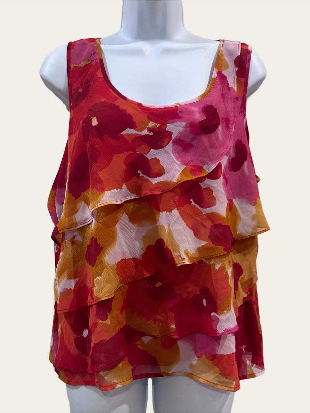 Floral Layered / Tiered Women's Top Petite Large (PL) - Ruby Rd